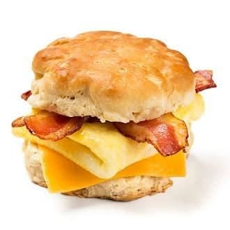 Egg & Cheddar on Buttermilk Biscuit.