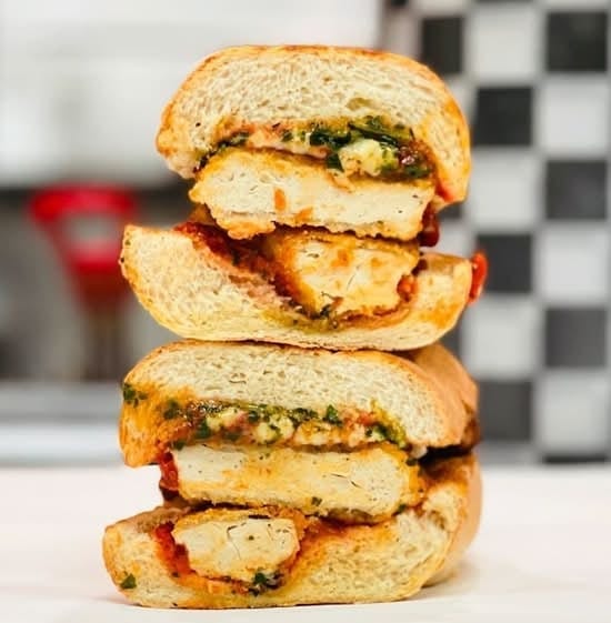 Vegan Chicken Parm Sub.