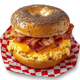 Turkey Bacon, Egg & Cheddar